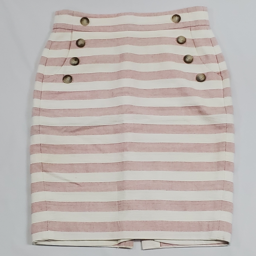 Ann Taylor LOFT Striped High Waist Sailor Pencil